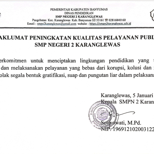 MAKLUMAT PELAYANAN PUBLIK